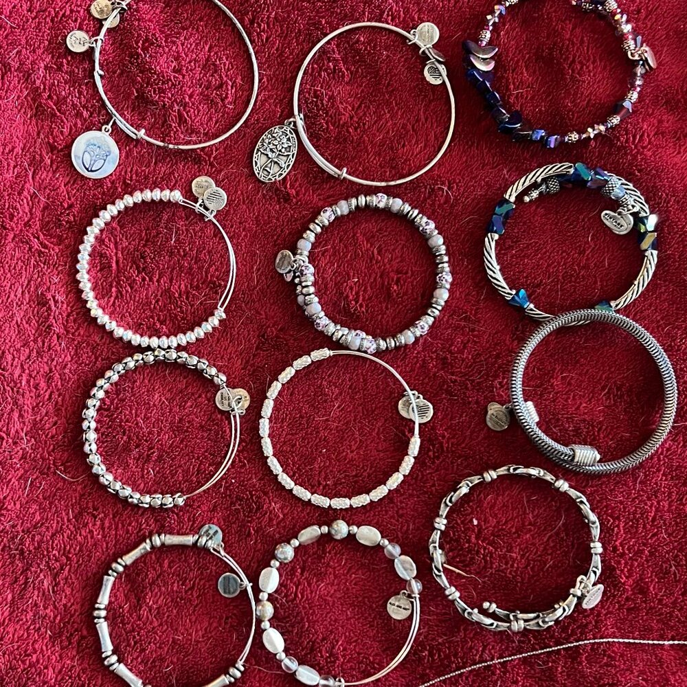 Alex and Ani Lot of 23 pieces